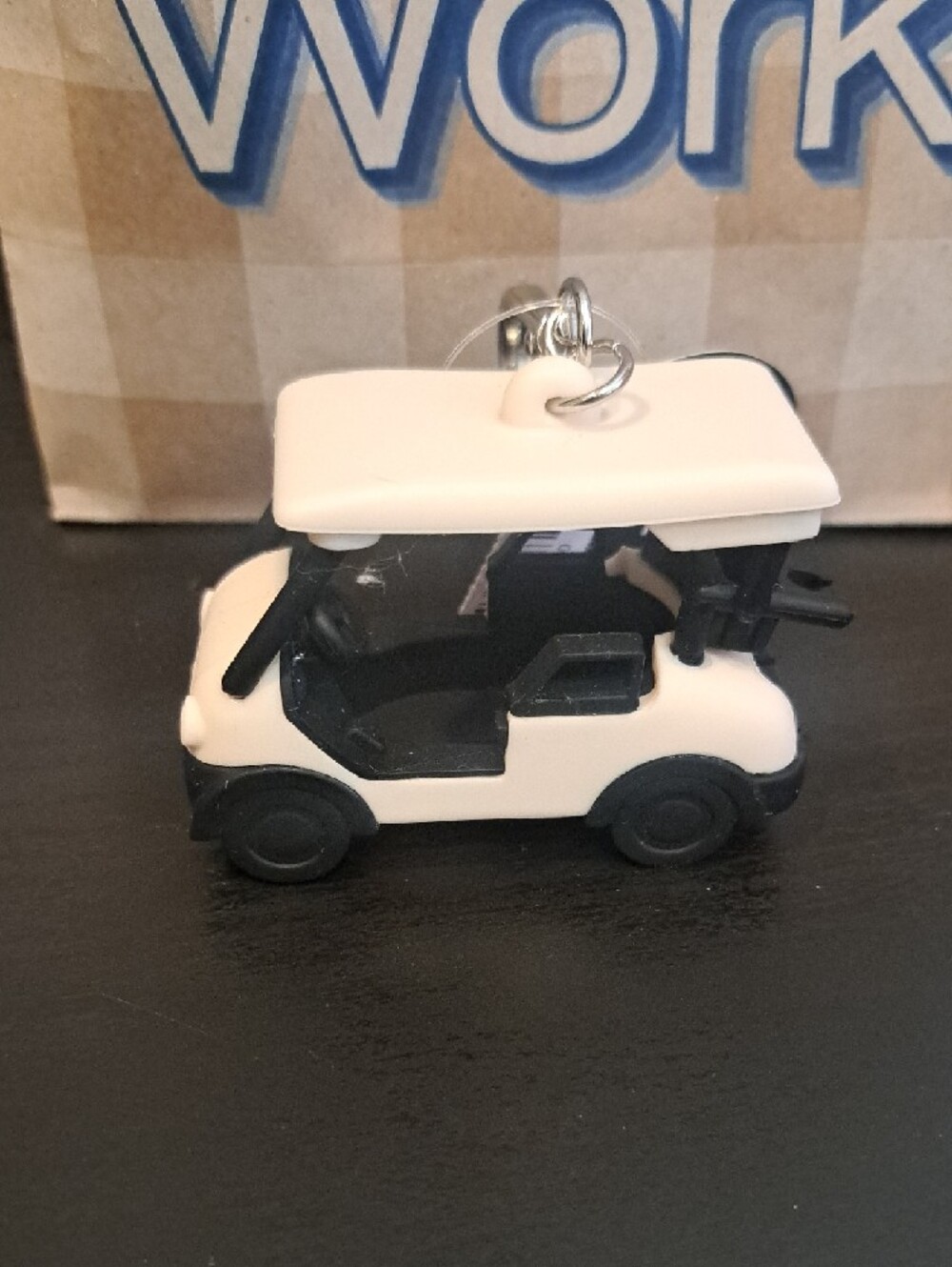 Bath & Body Works Mini Golf Cart Pocketbac Holder - White and Black - Picture 3 of 4